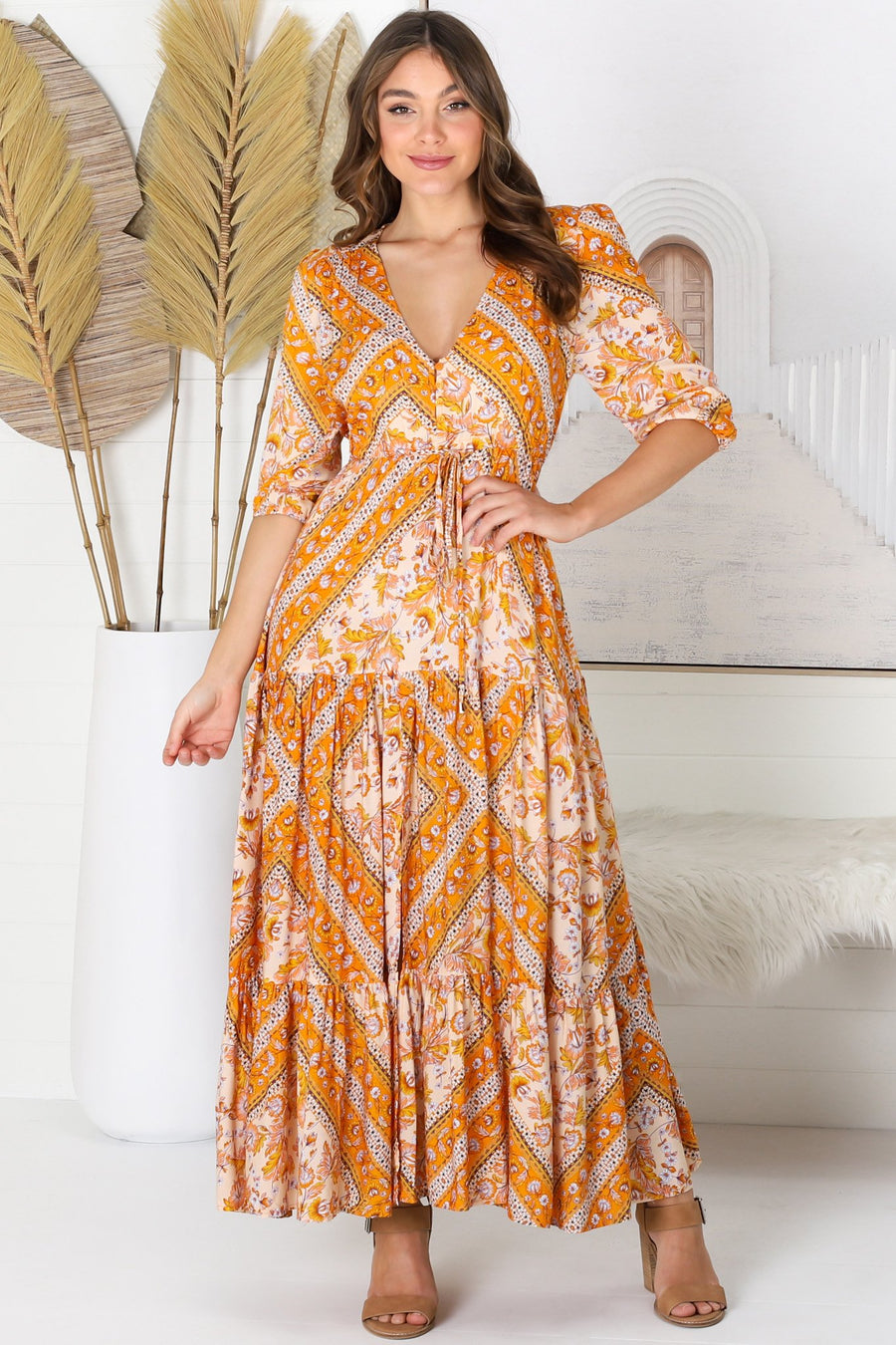 Jaase | Tessa - Marigold Maxi Dress ...